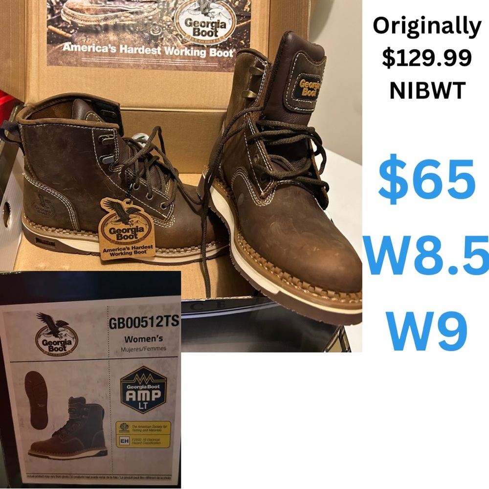 Women’s Georgia Boot sizes 8.5 & 9 (one of each)